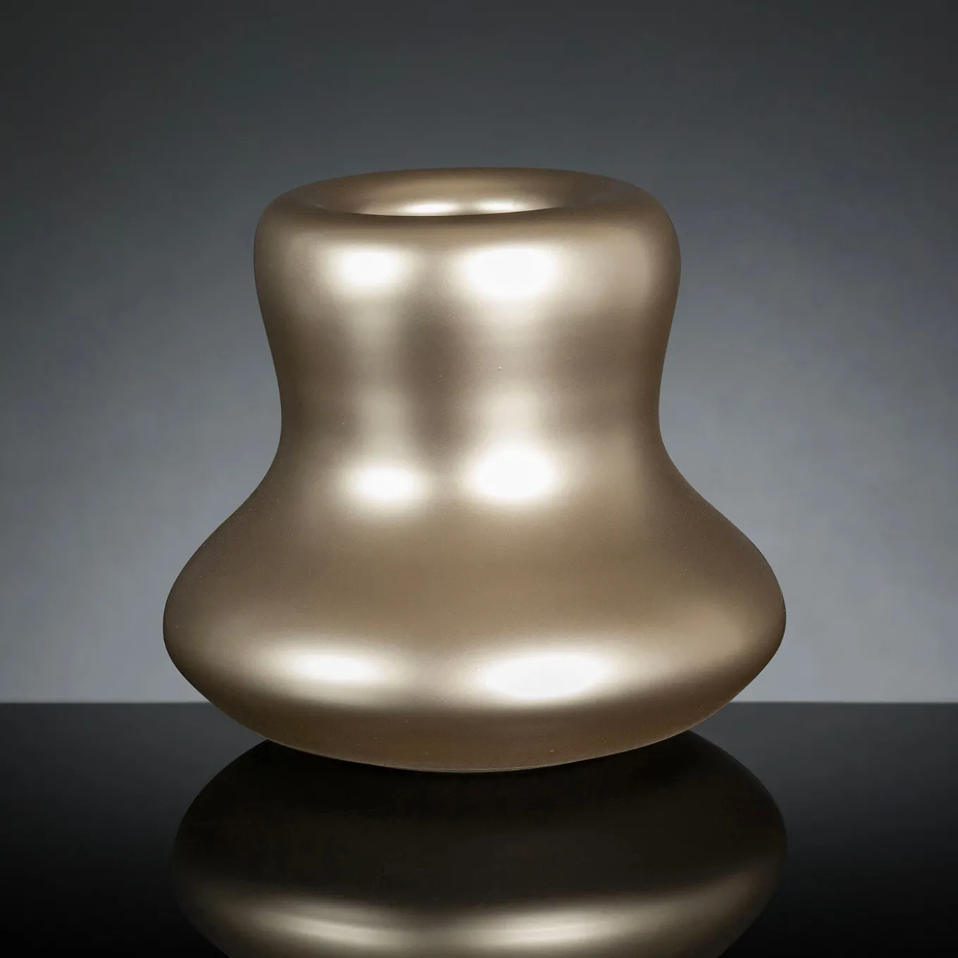 Vaso decorativo Bean Satin Beige #2