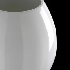 Vaso decorativo bianco lucido Clessidra