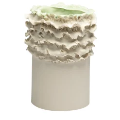 Vaso Decorativo Biscuit in Porcellana Verde Cristallo #2