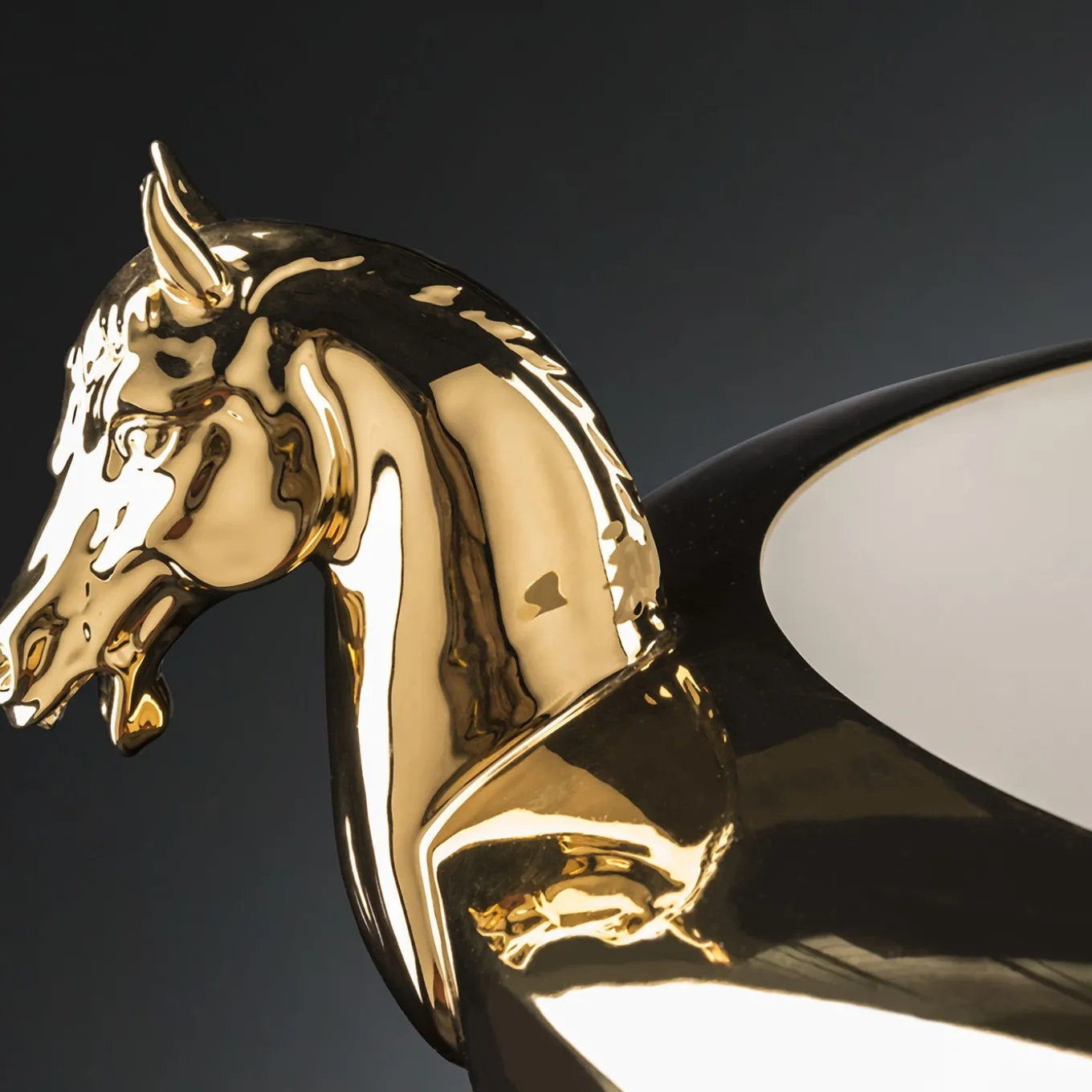 Vaso decorativo Horse Golden