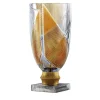 Vaso Decorativo in Cristallo Oro Piccolo Egeria
