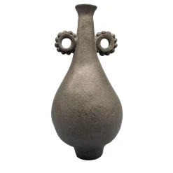 Vaso decorativo in gres nero N.22