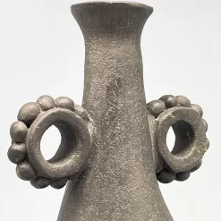 Vaso decorativo in gres nero N.22