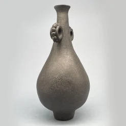 Vaso decorativo in gres nero N.22