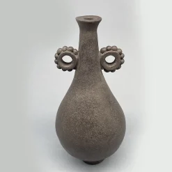 Vaso decorativo in gres nero N.22