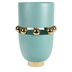 Vaso Decorativo Kósmos Aquamarine in Ceramica