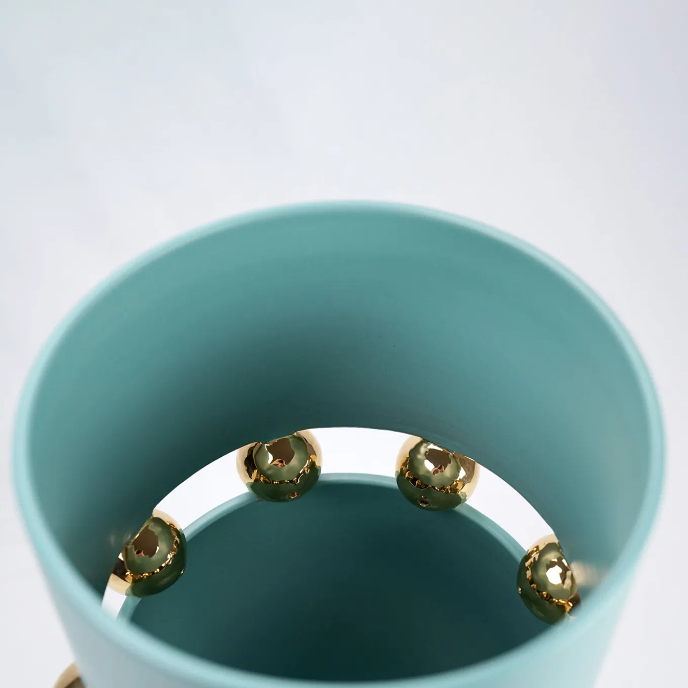 Vaso Decorativo Kósmos Aquamarine in Ceramica