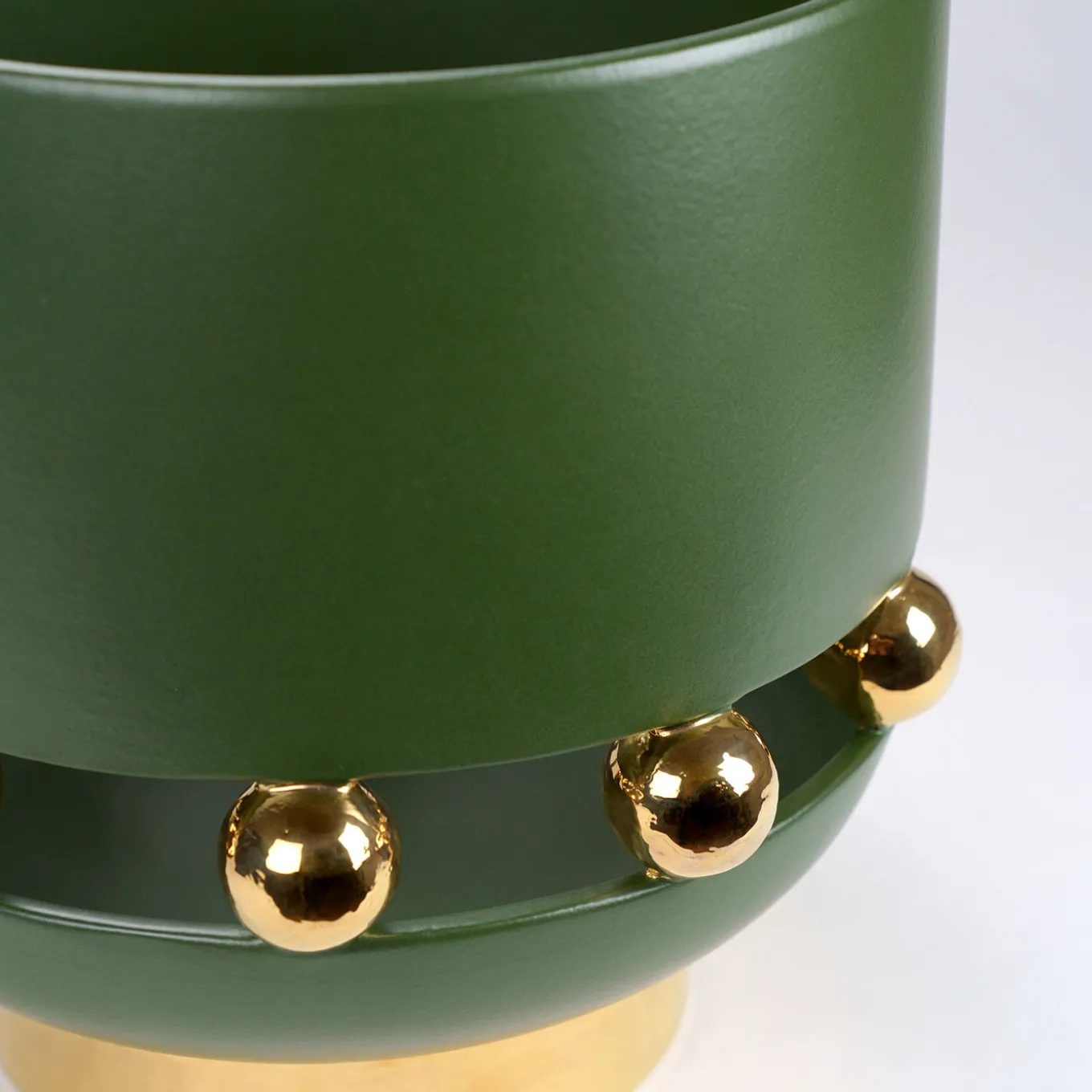 Vaso Decorativo Kósmos Grande in Ceramica Verde