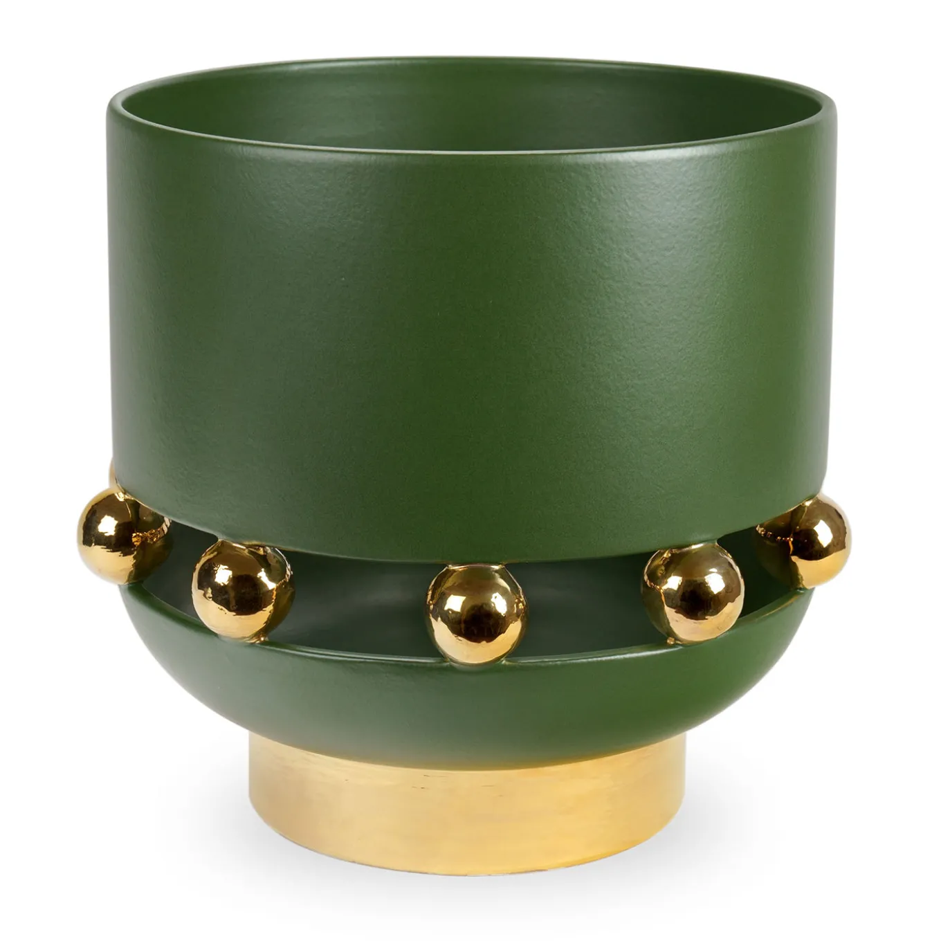 Vaso Decorativo Kósmos Grande in Ceramica Verde