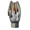 Vaso Decorativo Lagoon Tears in Vetro di Murano con Accenti in Ambra