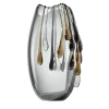 Vaso decorativo Like an Egg ovale in vetro grigio