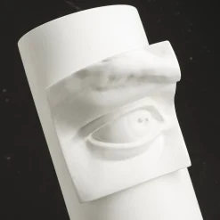 Vaso decorativo Obice David's Eye bianco