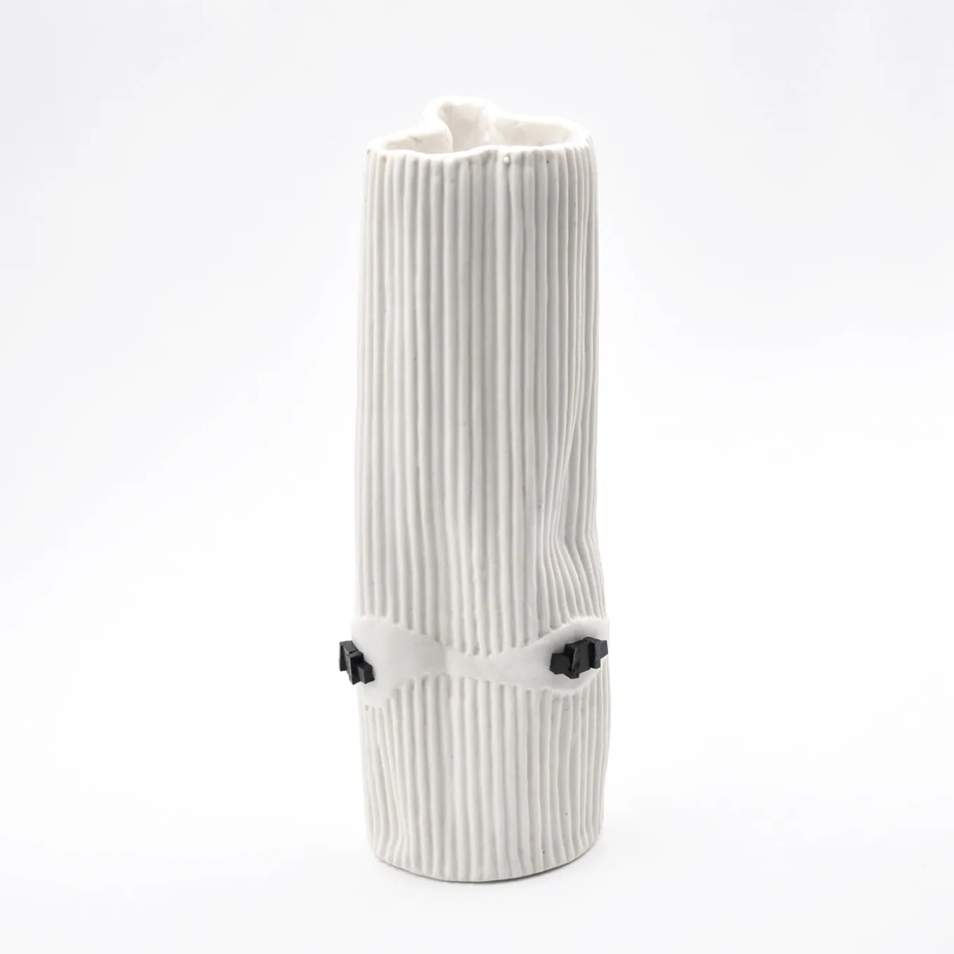 Vaso Decorativo Paesaggio 22 Bianco di Nino Basso