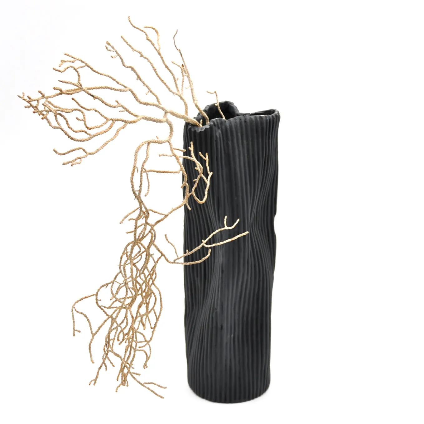 Vaso Decorativo Paesaggio 24 Nero di Nino Basso
