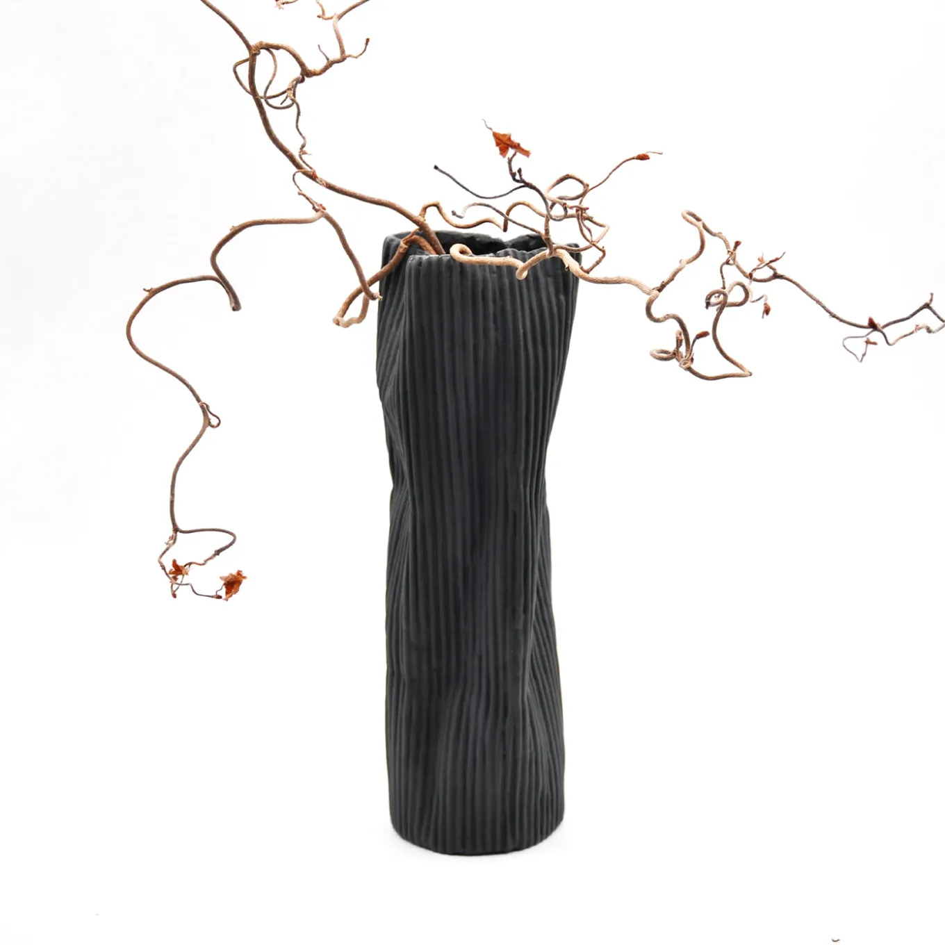 Vaso Decorativo Paesaggio 24 Nero di Nino Basso