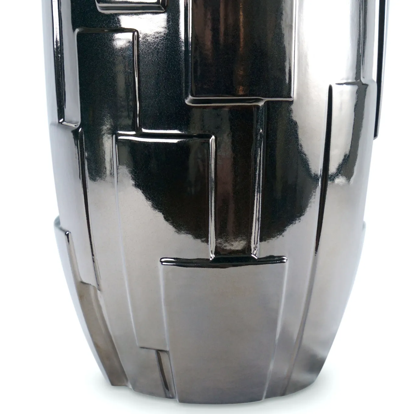 Vaso Decorativo Panoplia in Ceramica Titanio