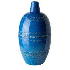 Vaso Decorativo Uovo Blu di Aldo Londi