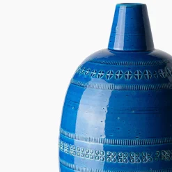 Vaso Decorativo Uovo Blu di Aldo Londi
