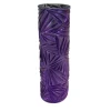 Vaso di cristallo viola inciso a mano