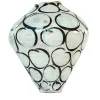 Vaso di manganese e cerchi verde rame