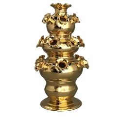 Vaso Diciannove Bocche Oro