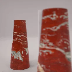 Vaso Elara Rosso Francia e Bianco Carrara