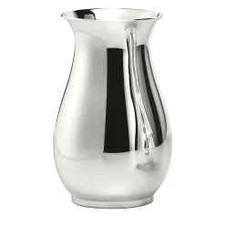 Vaso Essentia Bulbous in metallo argentato