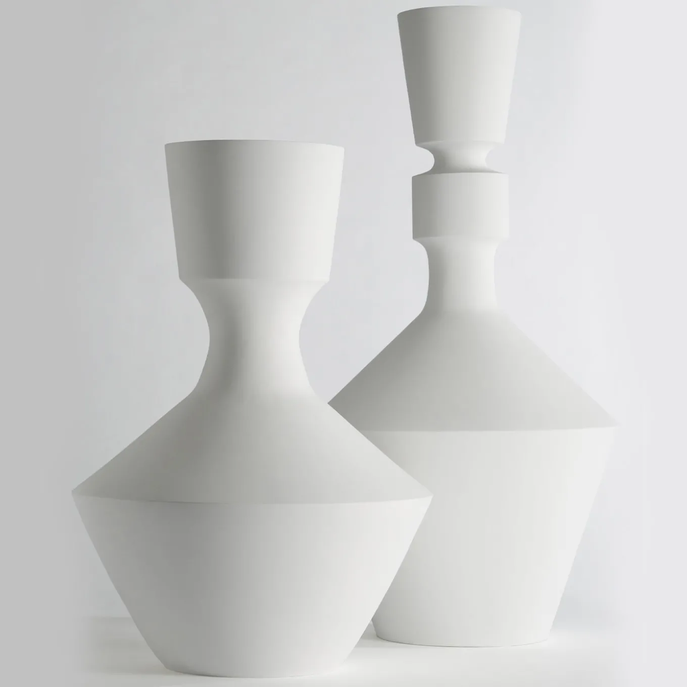 Vaso Extralarge in argilla bianco opaco