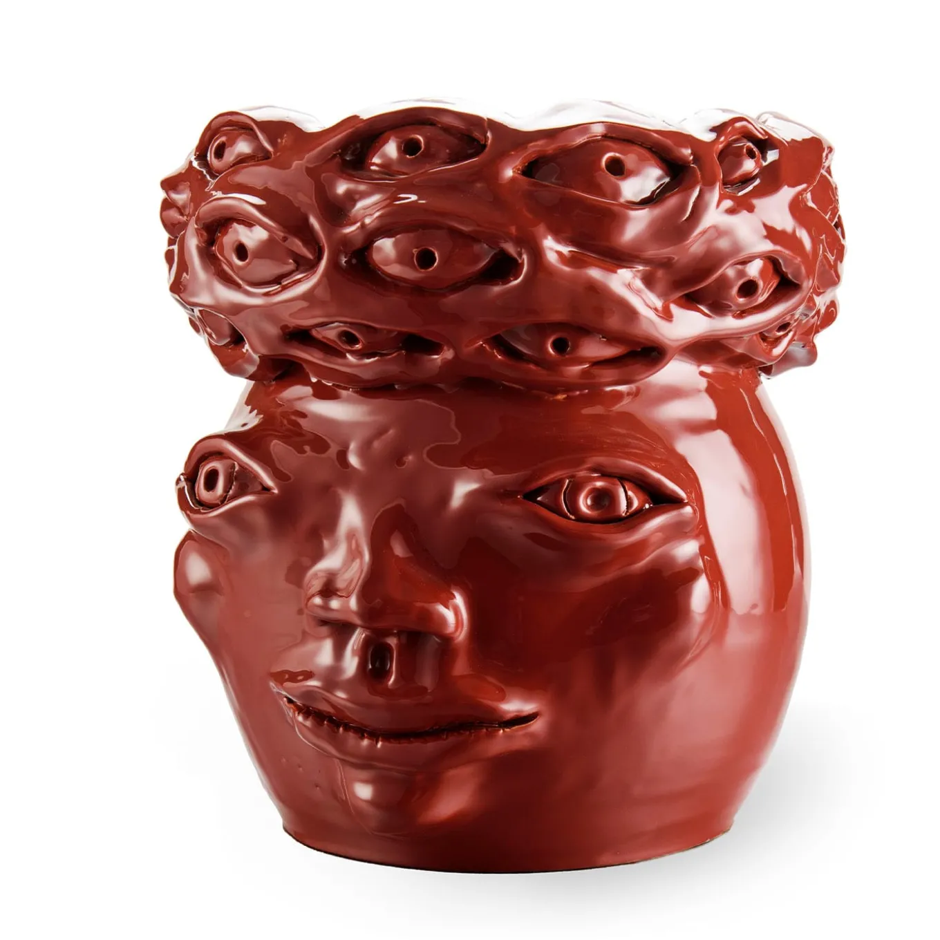 Vaso Eye Rosso