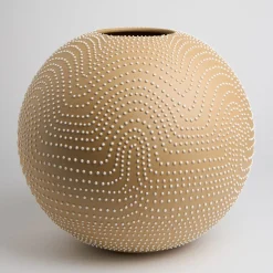 Vaso giallo Arkadia di Stefania Vasques