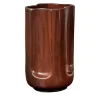 Vaso Giuseppe Auburn in ceramica smaltata Mattone Lucido