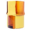 Vaso Grande Bamboo Giallo e Rosa di Enzo Mari