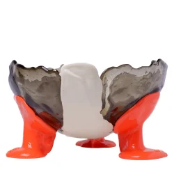 Vaso Grande Big Collina Grigio e Arancione di Gaetano Pesce