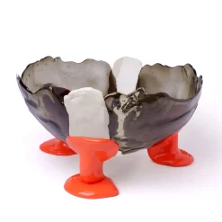 Vaso Grande Big Collina Grigio e Arancione di Gaetano Pesce