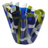 Vaso grande blu verde e bianco Tartan di Paola Navone