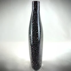 Vaso grande in filigrana bianca e nera Murrine