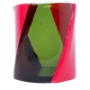 Vaso Grande Twirl Verde e Fucsia di Enzo Mari