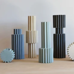Vaso Grigio Clessidra