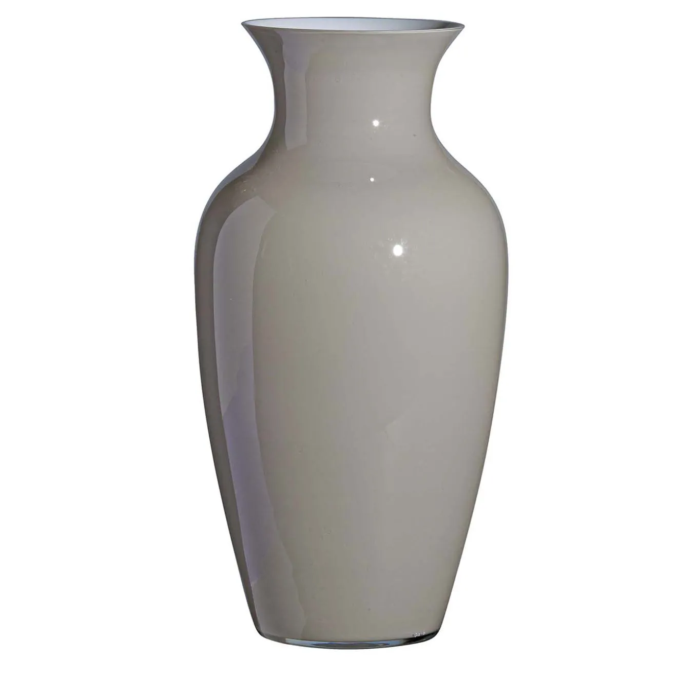 Vaso I Cinesi grigio e bianco di Carlo Moretti