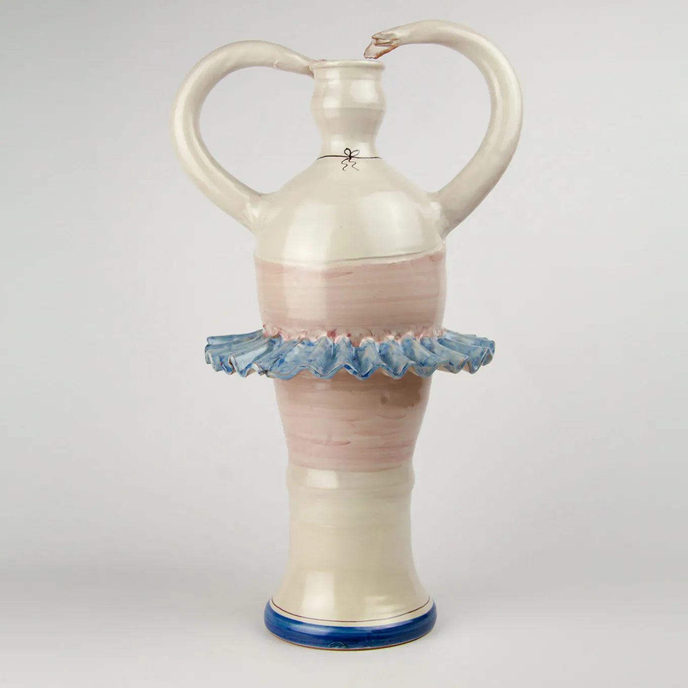 Vaso in ceramica Ballerina Ivory