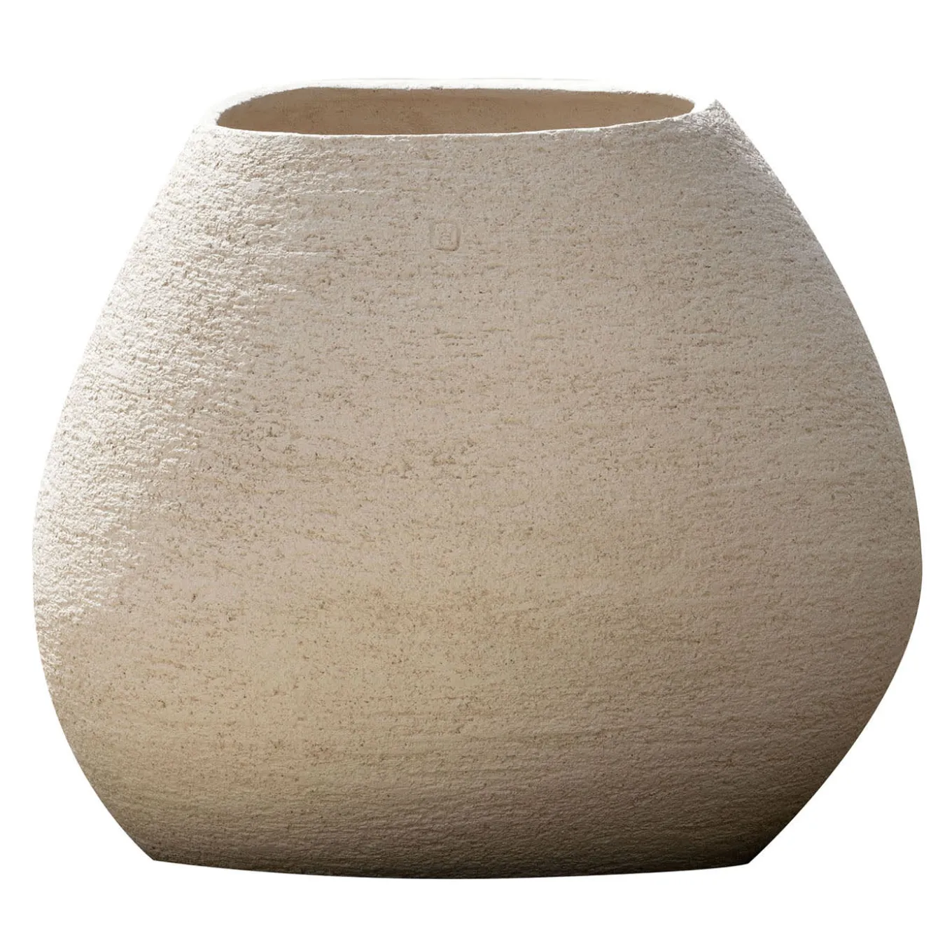 Vaso in ceramica beige Bellagio