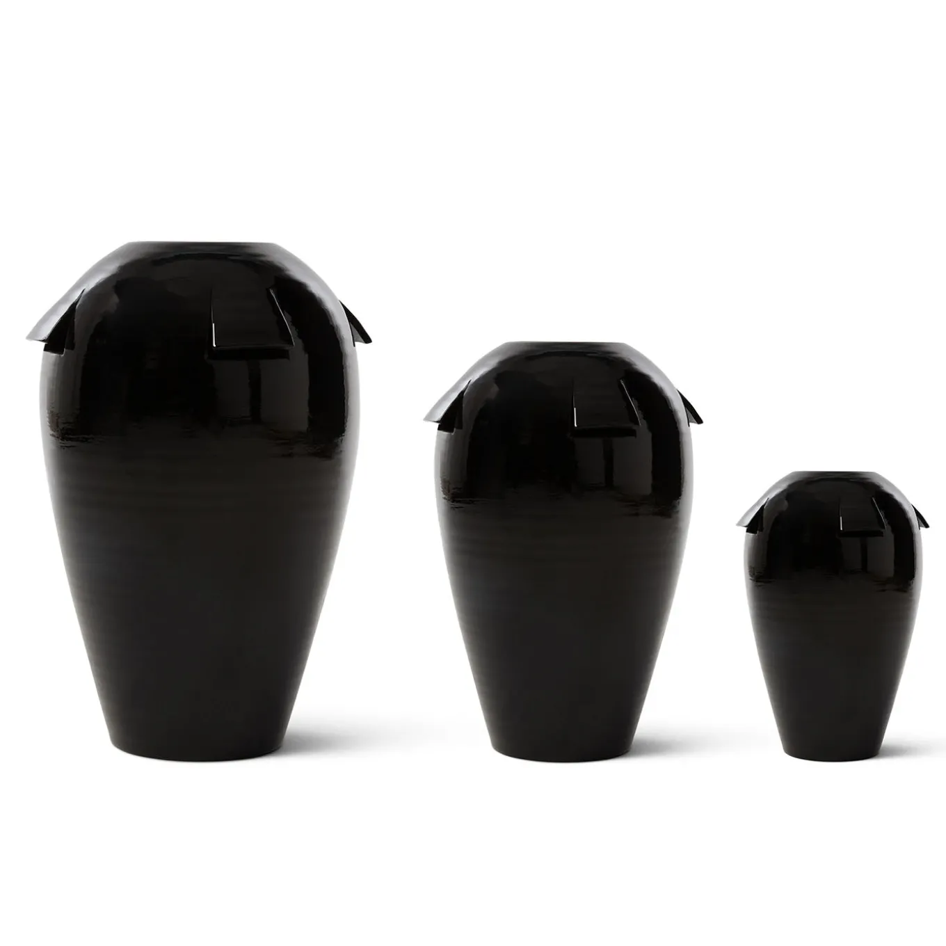 Vaso in Ceramica Giara Nero