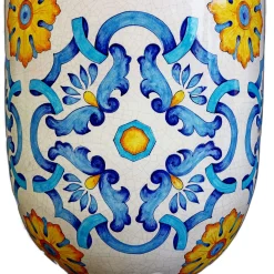 Vaso in ceramica policroma Anemone Sicilia