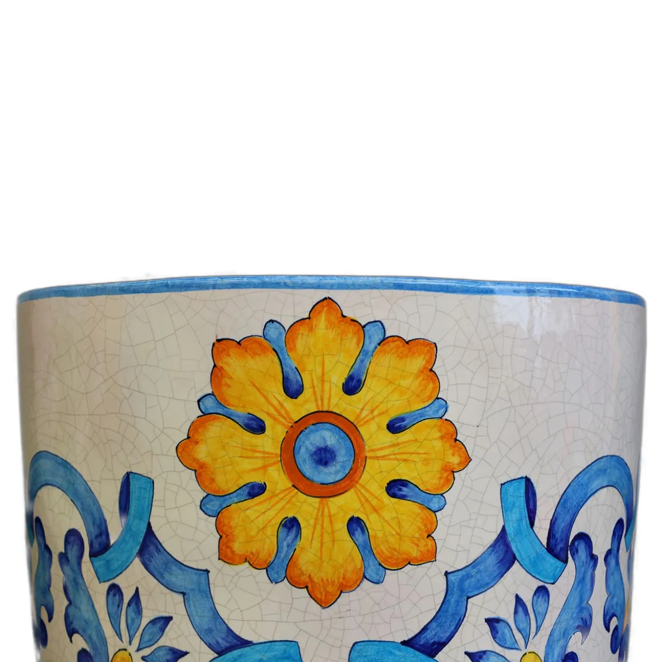 Vaso in ceramica policroma Anemone Sicilia