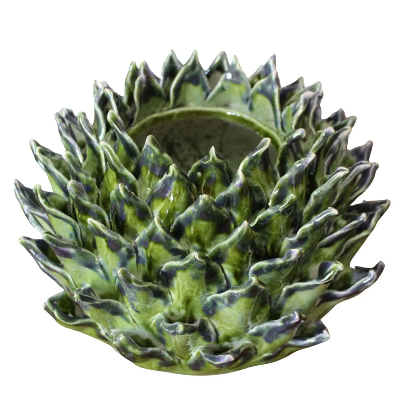 Vaso in ceramica verde Asterion