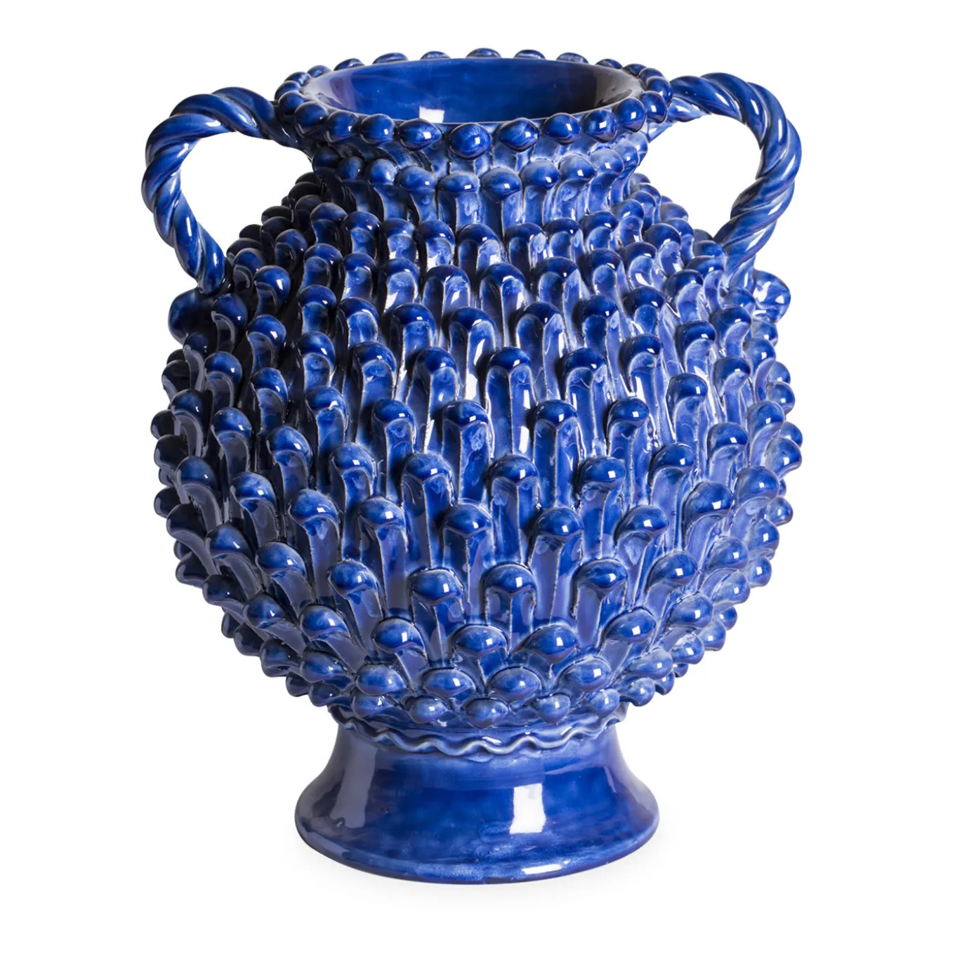 Vaso in maiolica Pigna Reale