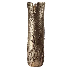 Vaso in ottone di ispirazione autunnale