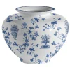 Vaso in porcellana ad anfora grande Garden Of Eden H24Cm