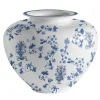 Vaso in porcellana ad anfora grande Garden Of Eden H28Cm