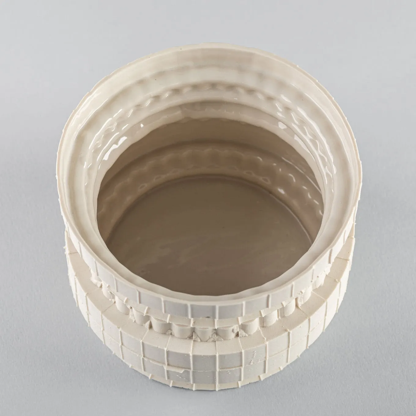 Vaso in Porcellana Bianca Raccordo L